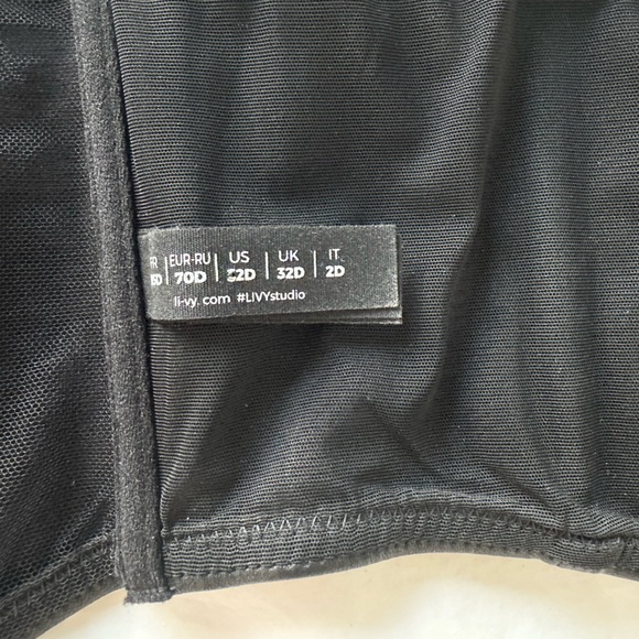 Livy VEGAN LEATHER CORSET. Size 32D. Worn once - Picture 4 of 4